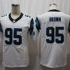 Men's Carolina Panthers #95 Derrick Brown White Nike Vapor Untouchable Football Jersey