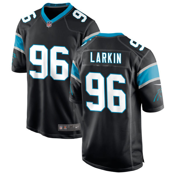 Mens Carolina Panthers #96 Austin Larkin Nike Black Vapor Untouchable Limited Jersey