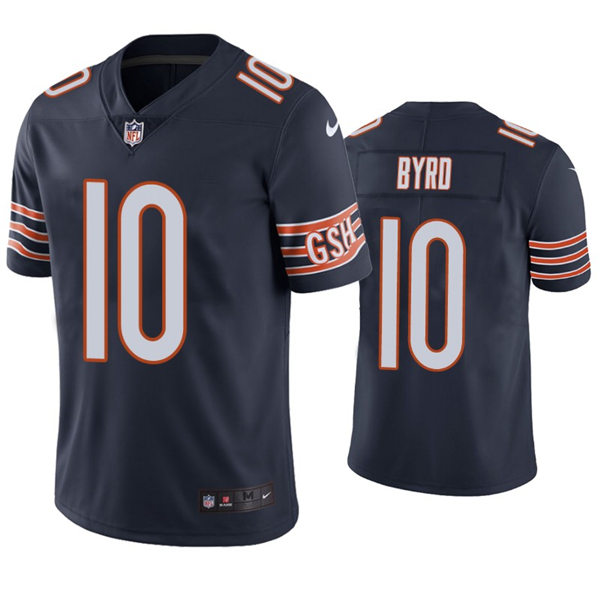 Mens Chicago Bears #10 Damiere Byrd Nike Navy Vapor Untouchable Limited Jersey