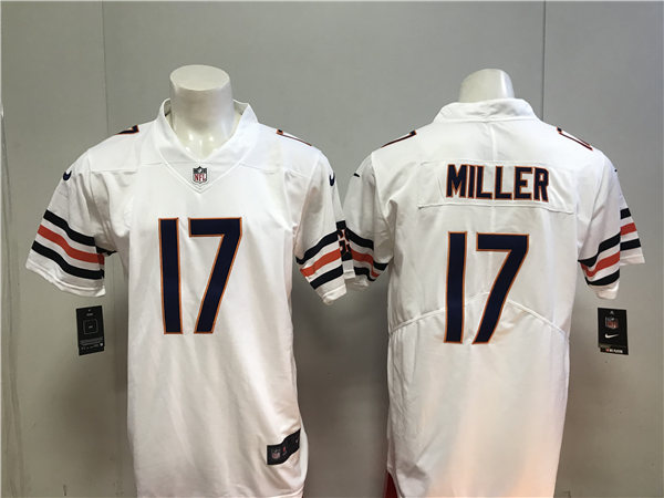 Men's Chicago Bears #17 Anthony Miller Nike White Vapor Limited Footbll  Jersey