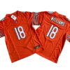 Mens Chicago Bears #18 Caleb Williams Nike Orange Alternate Untouchable Limited Jersey