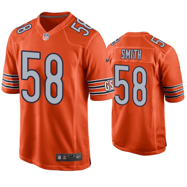 Mens Chicago Bears #58 Roquan Smith Nike Orange Alternate Untouchable Limited Jersey