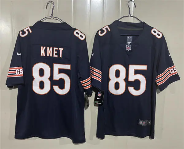 Mens Chicago Bears #85 Cole Kmet Nike Navy Vapor Untouchable Limited Jersey