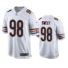 Mens Chicago Bears #98 Montez Sweat Nike White Vapor F.U.S.E. Limited Jersey