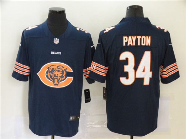 Men's Chicago Bears Retired Player #34 Walter Payton Nike Navy Team Icon Jersey