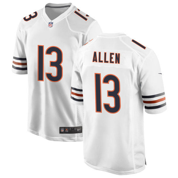 Mens Chicago Bears #13 Keenan Allen Nike White Vapor Untouchable Limited Jersey