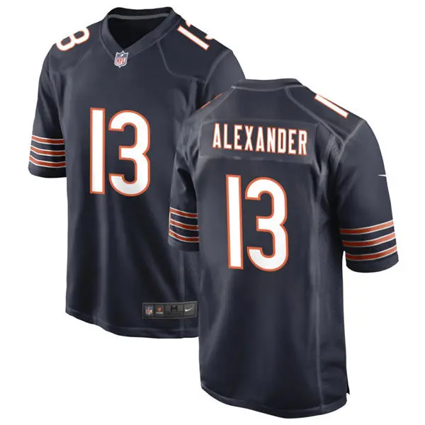 Mens Chicago Bears #13 Maurice Alexander Nike Navy Vapor F.U.S.E. Limited Jersey