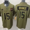 Men's Chicago Bears #15 Rome Odunze Nike 2025 Salute to Service Limited Jersey - Olive