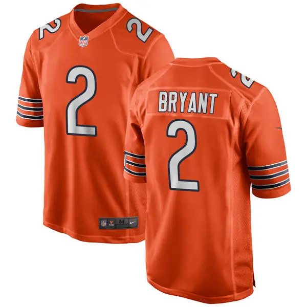 Mens Chicago Bears #2 Coby Bryant Nike Orange Alternate F.U.S.E. Limited Jersey