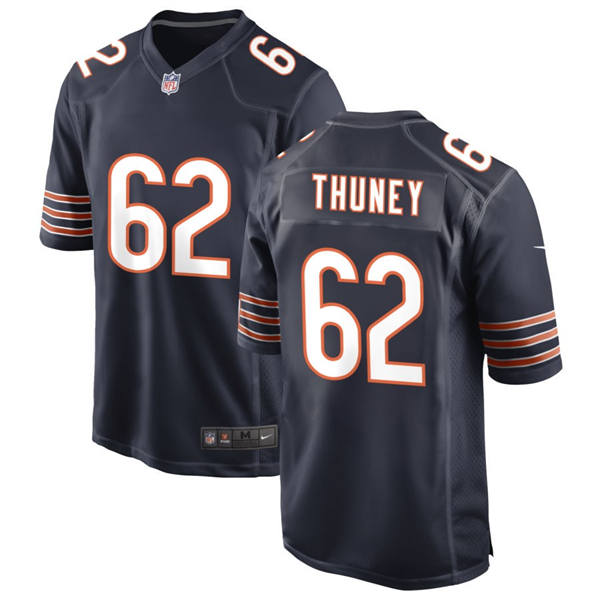 Mens Chicago Bears #62 Joe Thuney Nike Navy Vapor Untouchable Limited Jersey