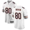 Mens Chicago Bears #80 Miles Boykin Nike White Vapor F.U.S.E. Limited Jersey