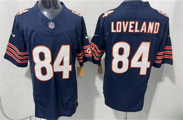 Mens Chicago Bears #84 Colston Loveland Nike Navy Vapor F.U.S.E. Limited Jersey