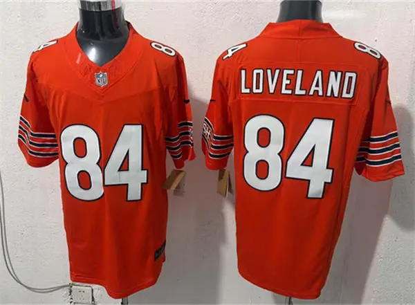 Mens Chicago Bears #84 Colston Loveland Nike Orange Alternate F.U.S.E. Limited Jersey
