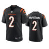 Men's Cincinnati Bengals #2 Evan McPherson Nike Black Team Color Vapor Limited Jersey