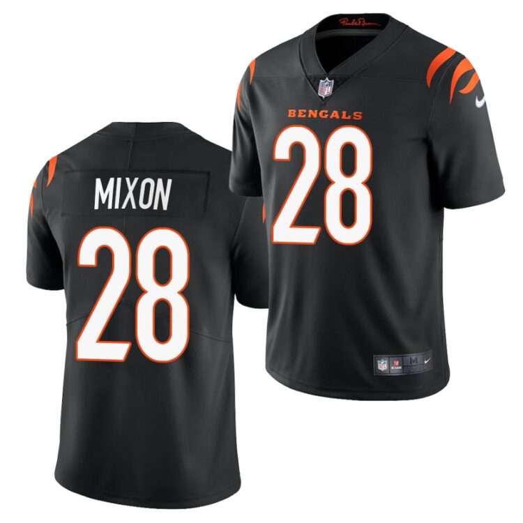 Men's Cincinnati Bengals #28 Joe Mixon 2021 Nike Black Vapor Limited Jersey