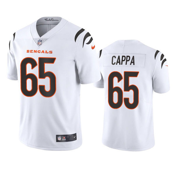 Men's Cincinnati Bengals #65 Alex Cappa Nike White Vapor Limited Player Jersey