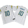 Men's Los Angeles Chargers #10 Justin Herbert Nike White Vapor F.U.S.E. Limited Jersey