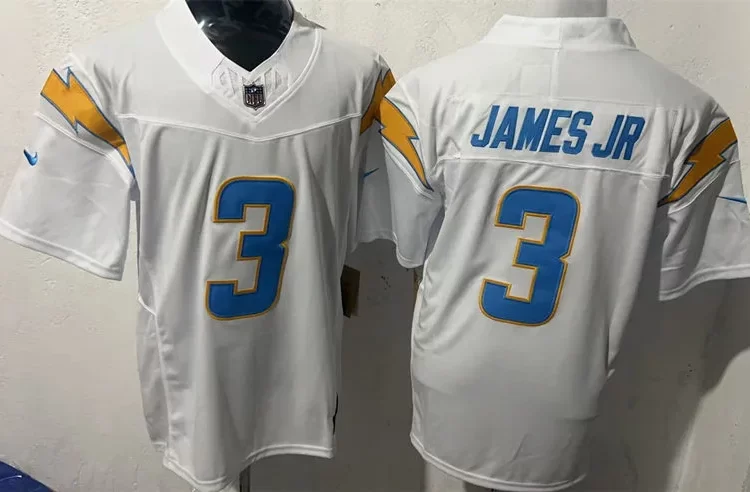 Men's Los Angeles Chargers #3 Derwin James Jr. Nike White Vapor F.U.S.E. Limited Jersey