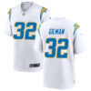Mens Los Angeles Chargers #32 Alohi Gilman Nike White Vapor Limited Jersey