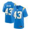Men's Los Angeles Chargers #43 Michael Davis Nike Powder Blue Game Football Jersey