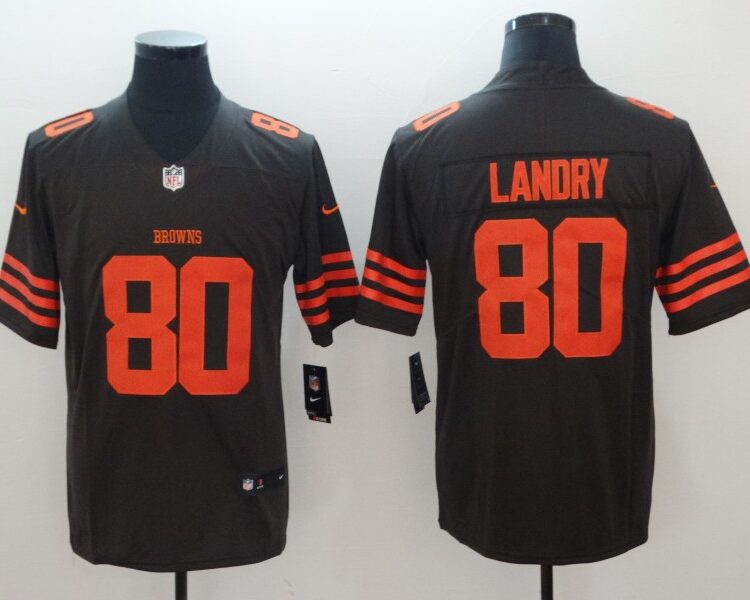 Men's Cleveland Browns #80 Jarvis Landry Nike Brown Color Rush Legend Player Jersey