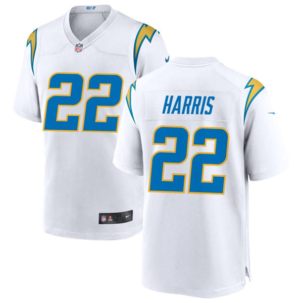 Men's Los Angeles Chargers #22 Najee Harris Nike White Vapor Limited Player Jersey