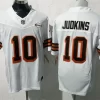 Mens Cleveland Browns #10 Quinshon Judkins Nike White 1946 Collection 75th Anniversary Limited Jersey