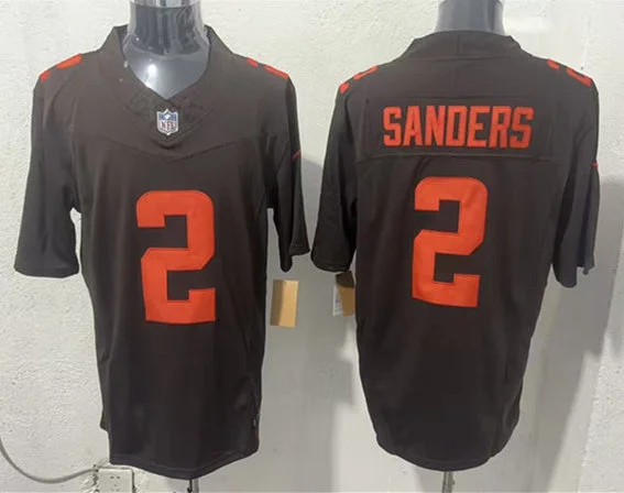 Mens Cleveland Browns #2 Shedeur Sanders Nike Brown Alternate Vapor Limited Jersey