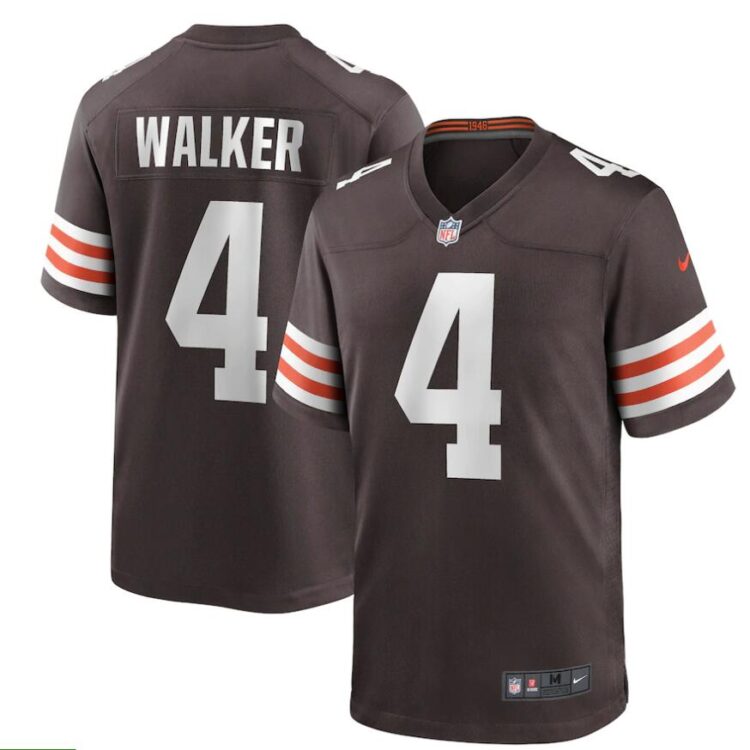 Mens Cleveland Browns #4 Anthony Walker Jr. Nike Brown Home Vapor Limited Jersey