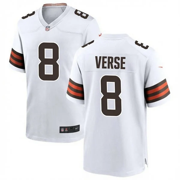Mens Cleveland Browns #8 Jared Verse Nike White Away Vapor F.U.S.E. Limited Jersey