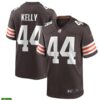 Mens Cleveland Browns Retired Player #44 Leroy Kelly Nike Brown Home Vapor Limited Jersey