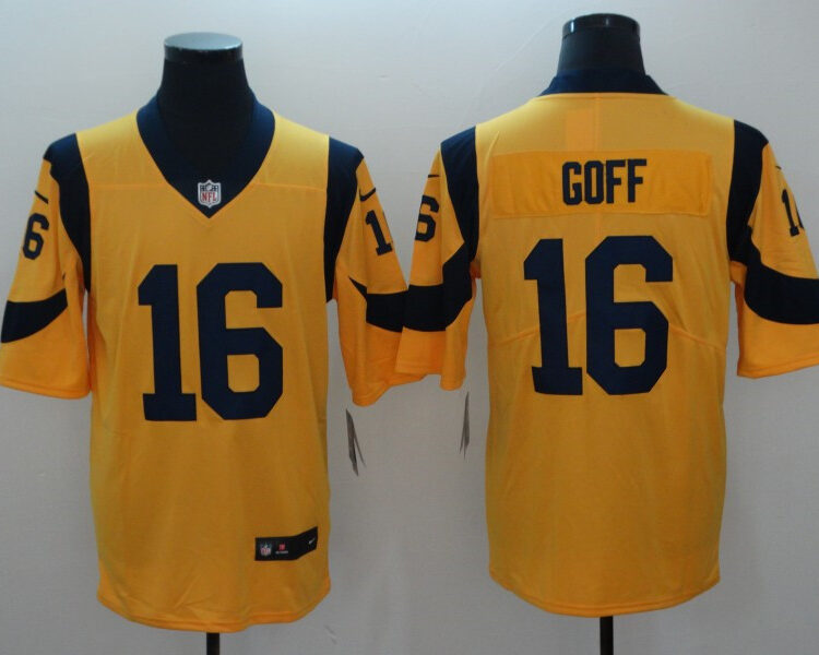 Men's Los Angeles Rams #16 Jared Goff Nike Color Rush Limited Jersey
