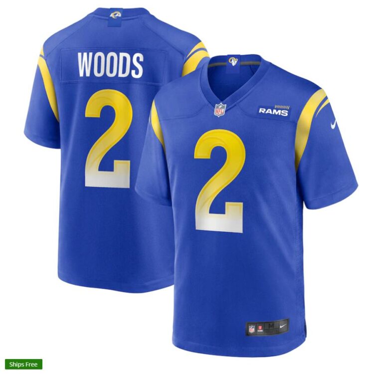 Men's Los Angeles Rams #2 Robert Woods Nike Royal Vapor Limited Football Jersey