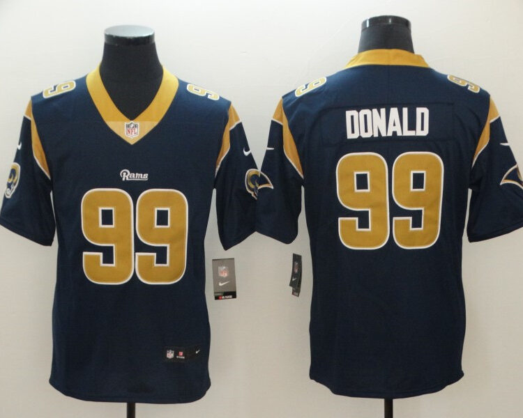 Men's Los Angeles Rams #99 Aaron Donald Nike Navy  Limited Jersey
