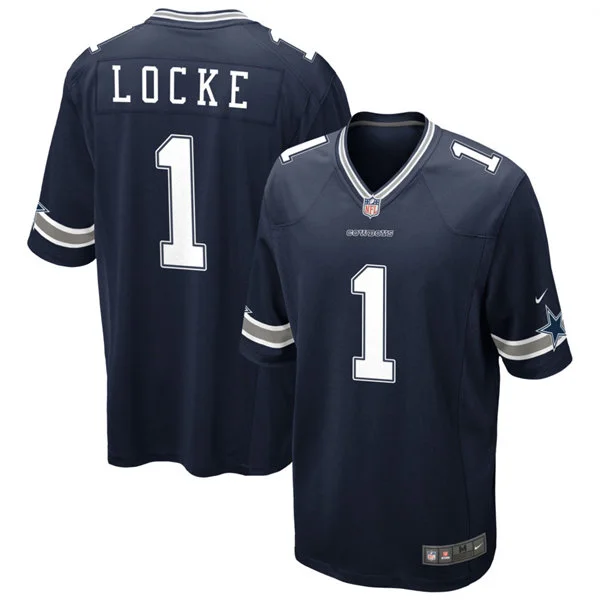 Mens Dallas Cowboys #1 P. J. Locke Nike Navy Vapor F.U.S.E. Limited Jersey