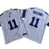 Men's Dallas Cowboys #11 Micah Parsons Nike 2023 White Vapor F.U.S.E. Limited Jersey