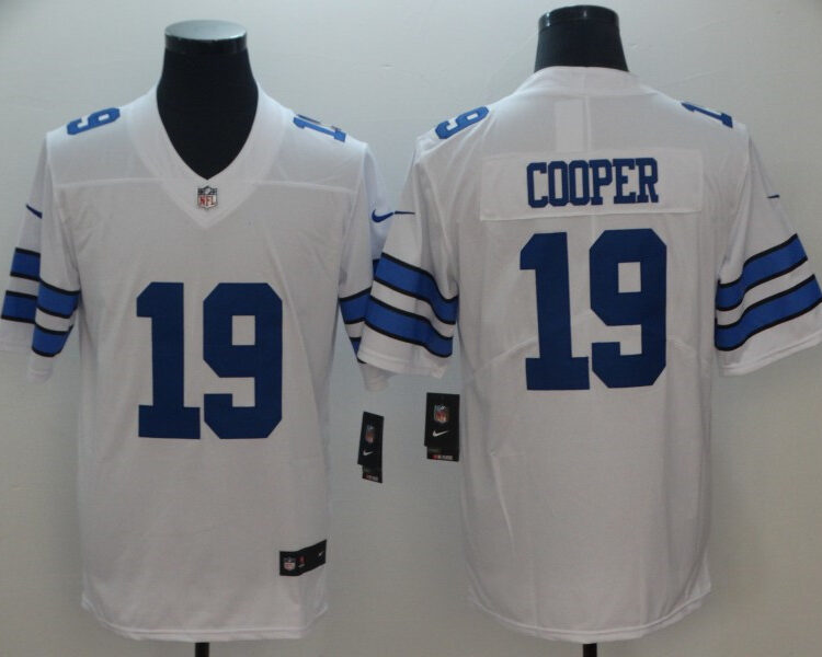 Men's Dallas Cowboys #19 Amari Cooper Nike White Vapor Untouchable Limited Jersey