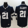 Men's Dallas Cowboys #21 Ezekiel Elliott Nike Navy Team Color Untouchable Limited Jersey