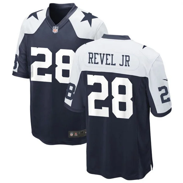 Mens Dallas Cowboys #28 Shavon Revel Jr. Nike Navy Alternate Vapor F.U.S.E. Limited Jersey