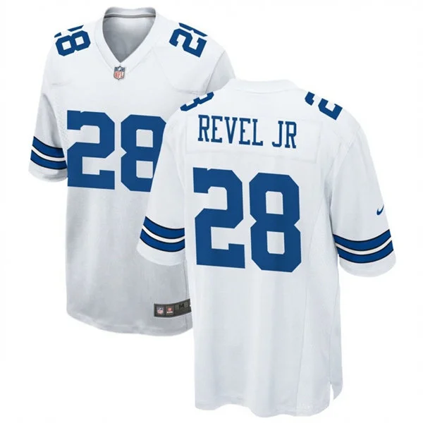 Mens Dallas Cowboys #28 Shavon Revel Jr. Nike White Vapor F.U.S.E. Limited Jersey