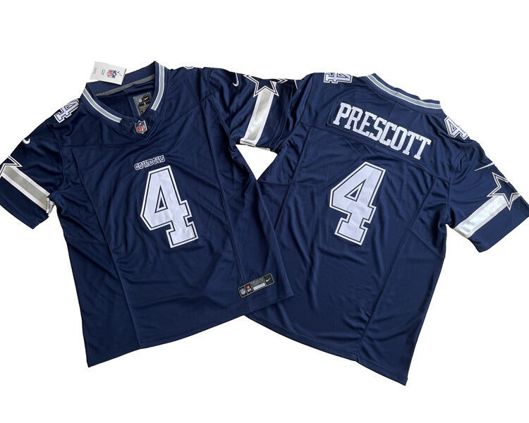 Men's Dallas Cowboys #4 Dak Prescott Nike 2023 Navy Vapor F.U.S.E. Limited Jersey