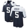 Mens Dallas Cowboys #5 Bryan Anger Nike Navy Alternate 2023 F.U.S.E. Vapor Limited Jersey