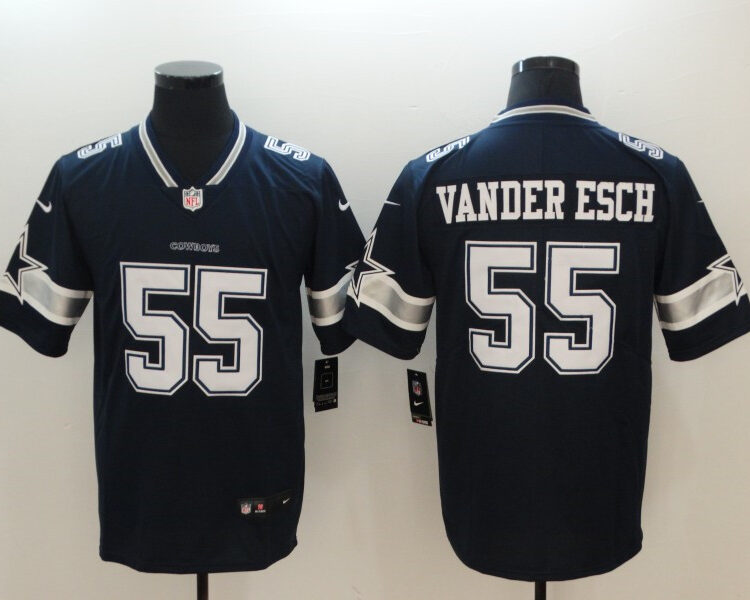 Men's Dallas Cowboys #55 Leighton Vander Esch Nike Navy Team Color Untouchable Limited Jersey
