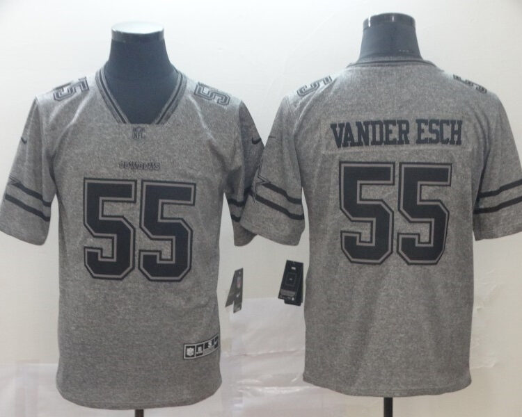 Men's Dallas Cowboys #55 Leighton Vander Esch Nike Silver Inverted Legend Jersey