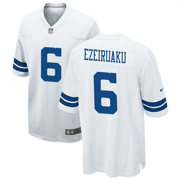 Mens Dallas Cowboys #6 Donovan Ezeiruaku Nike White Vapor F.U.S.E. Limited Jersey