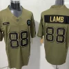 Mens Dallas Cowboys #88 CeeDee Lamb Nike 2025 Salute to Service Limited Jersey - Olive
