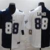 Mens Dallas Cowboys #88 CeeDee Lamb Nike Navy White Split Two-Tone Jersey