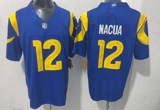 Mens Los Angeles Rams #12 Puka Nacua Nike 2026 Royal Vapor F.U.S.E. Limited Jersey