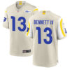 Mens Los Angeles Rams #13 Stetson Bennett IV Nike Bone Vapor Untouchable Limited Jersey