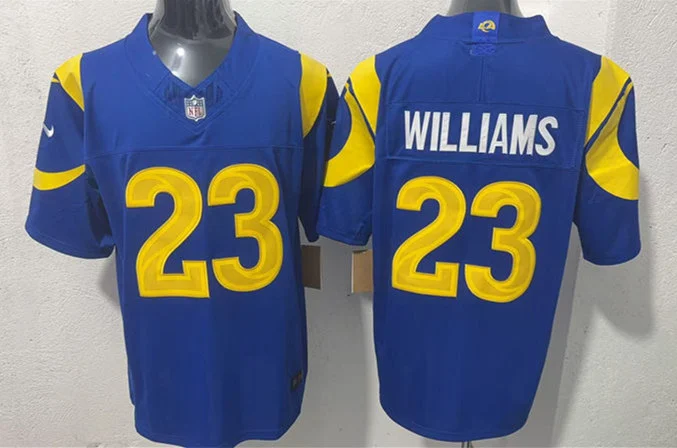 Mens Los Angeles Rams #23 Kyren Williams Nike 2026 Royal Vapor F.U.S.E. Limited Jersey